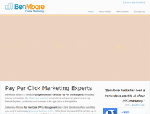 Tablet Screenshot of benmooremedia.com